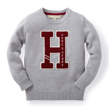 Factory Manufacturer Custom knitted Child clothes fall winter kids sweater pure cotton pullover baby boys sweater designs